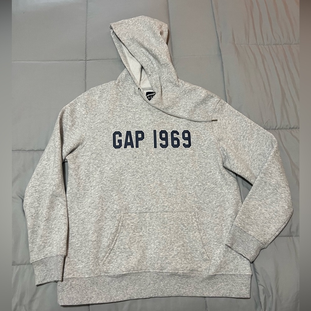 Gap hoodie (new) (medium) (unisex) (light grey)